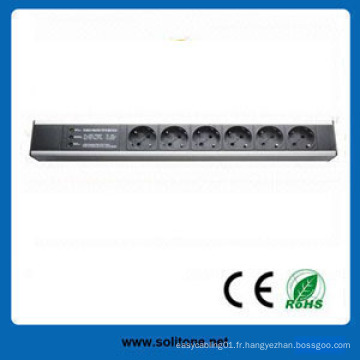 Allemagne Plug Socket 6-Way 16A PDU